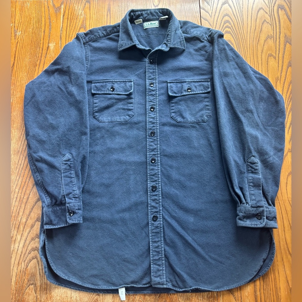 Men’s Vintage L.L. Bean Chamois Cloth Shirt sz XL Tall